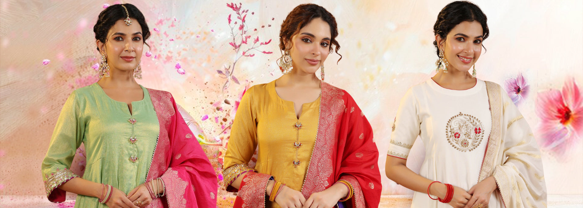 A-Line Suit Sets with Dupatta: Perfect for Bhai Dooj 