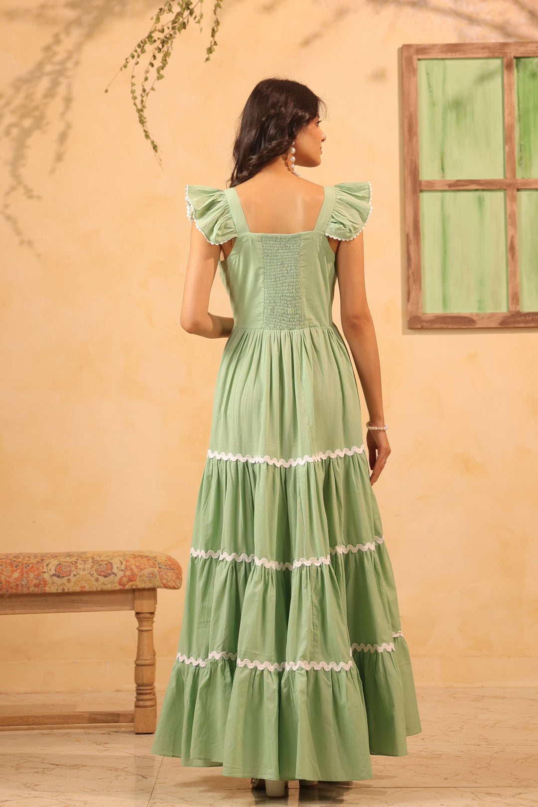 Mint Green Tiered Dress Gillori Mint Green Tiered Dress Gillori