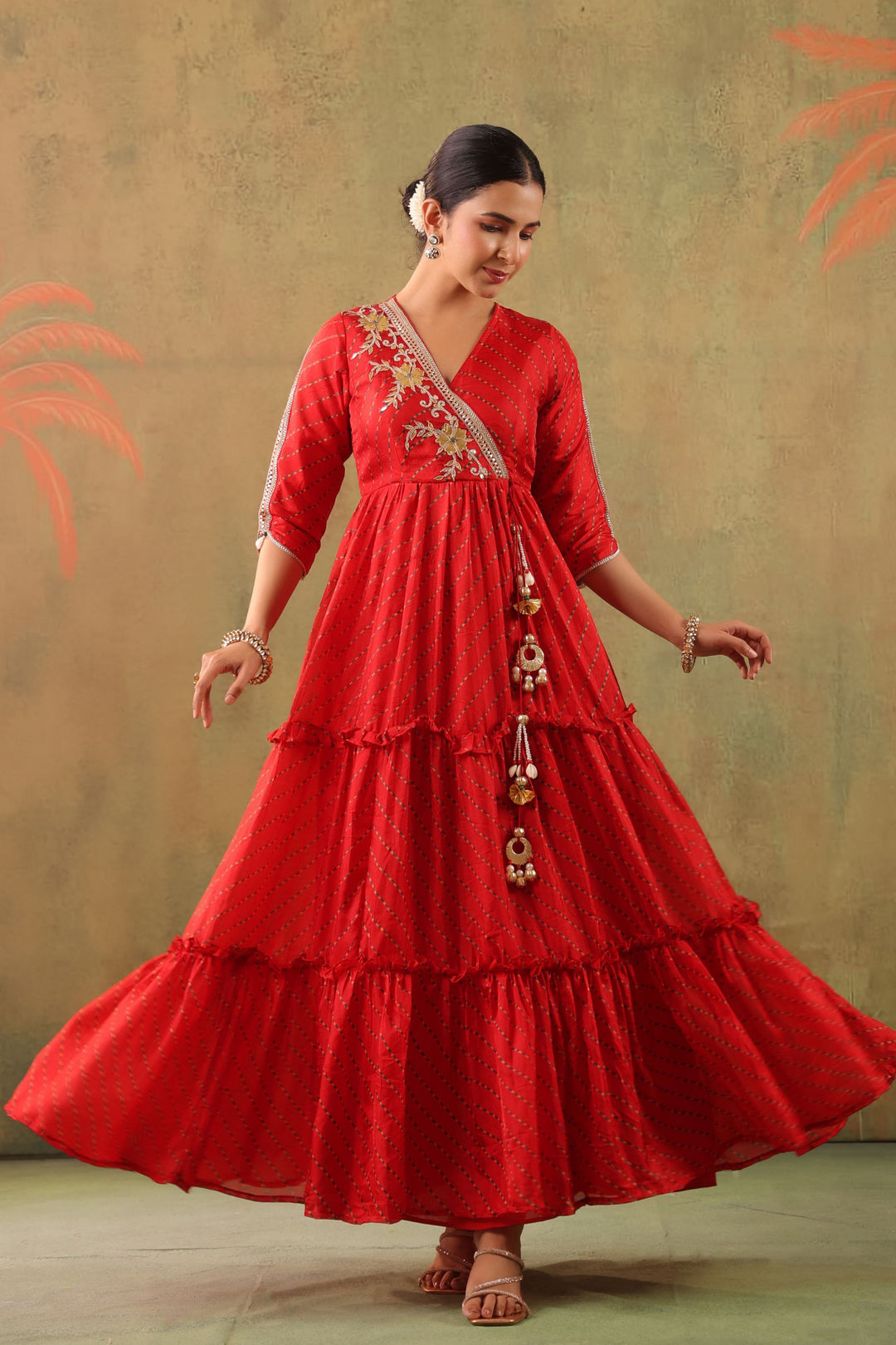 cotton jaipuri dress Handloomed Blue Cotton Dress from India