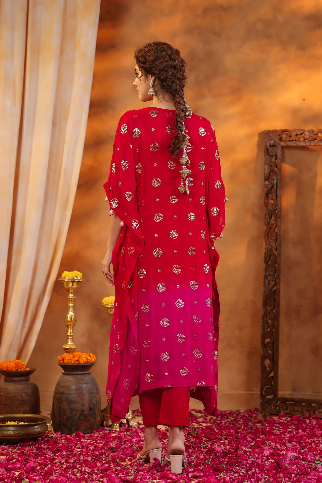 Chakrika Georgette Kaftan Set