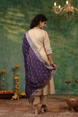 Lakshmi Tissue Chanderi Suit Set with Banarasi Dupatta