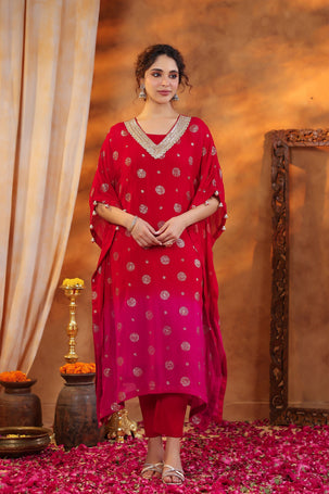 Chakrika Georgette Kaftan Set