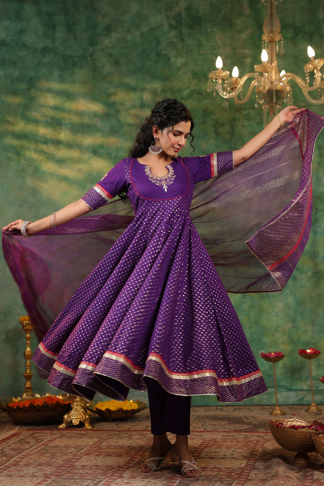 Classic Elegance Ragini Anarkali Suit Set Gillori Classic Elegance Ragini Anarkali Suit Set Gillori