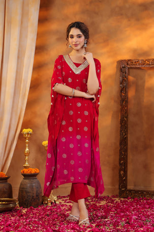 Chakrika Georgette Kaftan Set