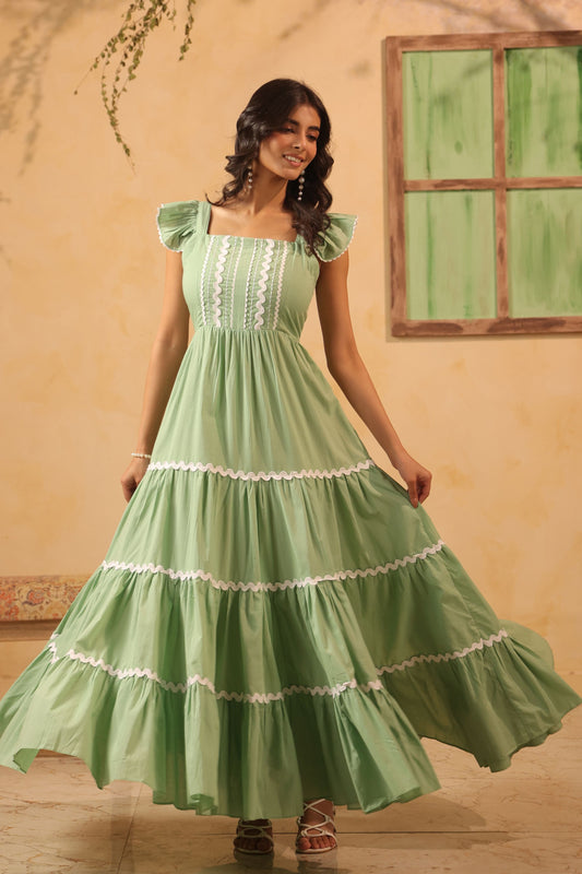 Mint Green Tiered Dress Gillori Mint Green Tiered Dress Gillori
