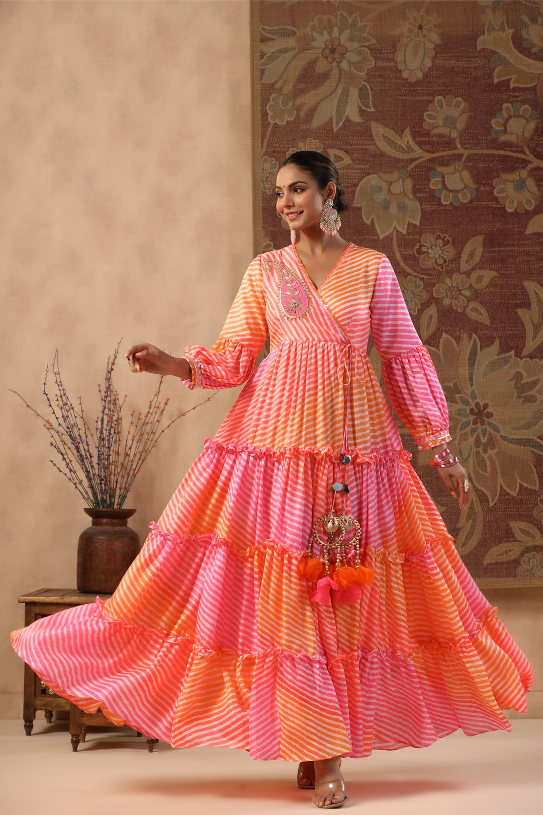 Get Beautiful Blossom Pink Evening Dress - Gillori