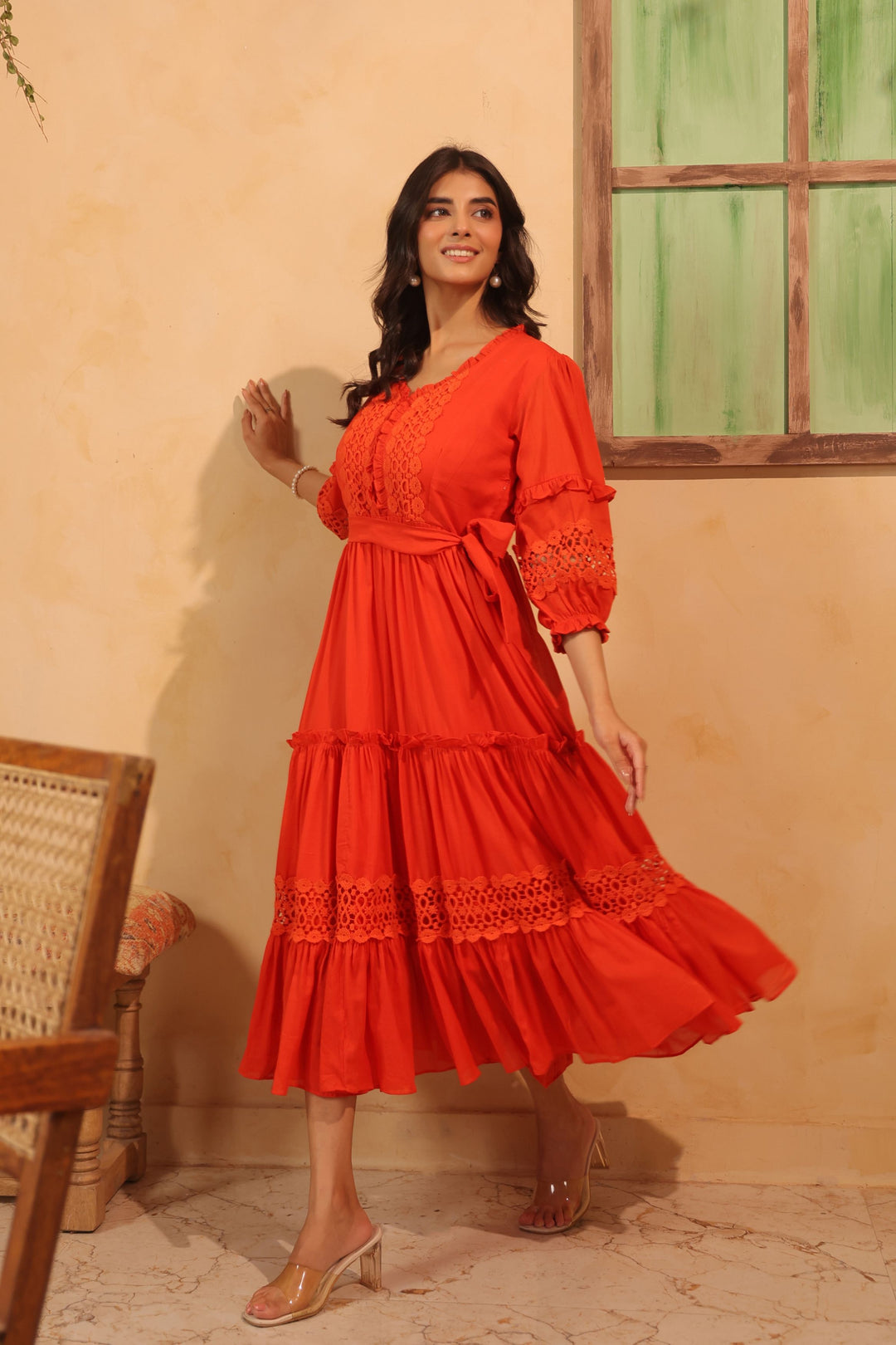 Sienna Flared Tiered Dress