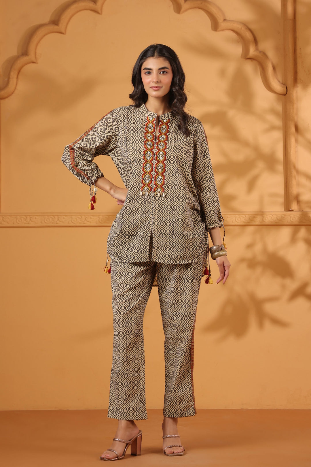 Vijaya Block Printed Coord Set