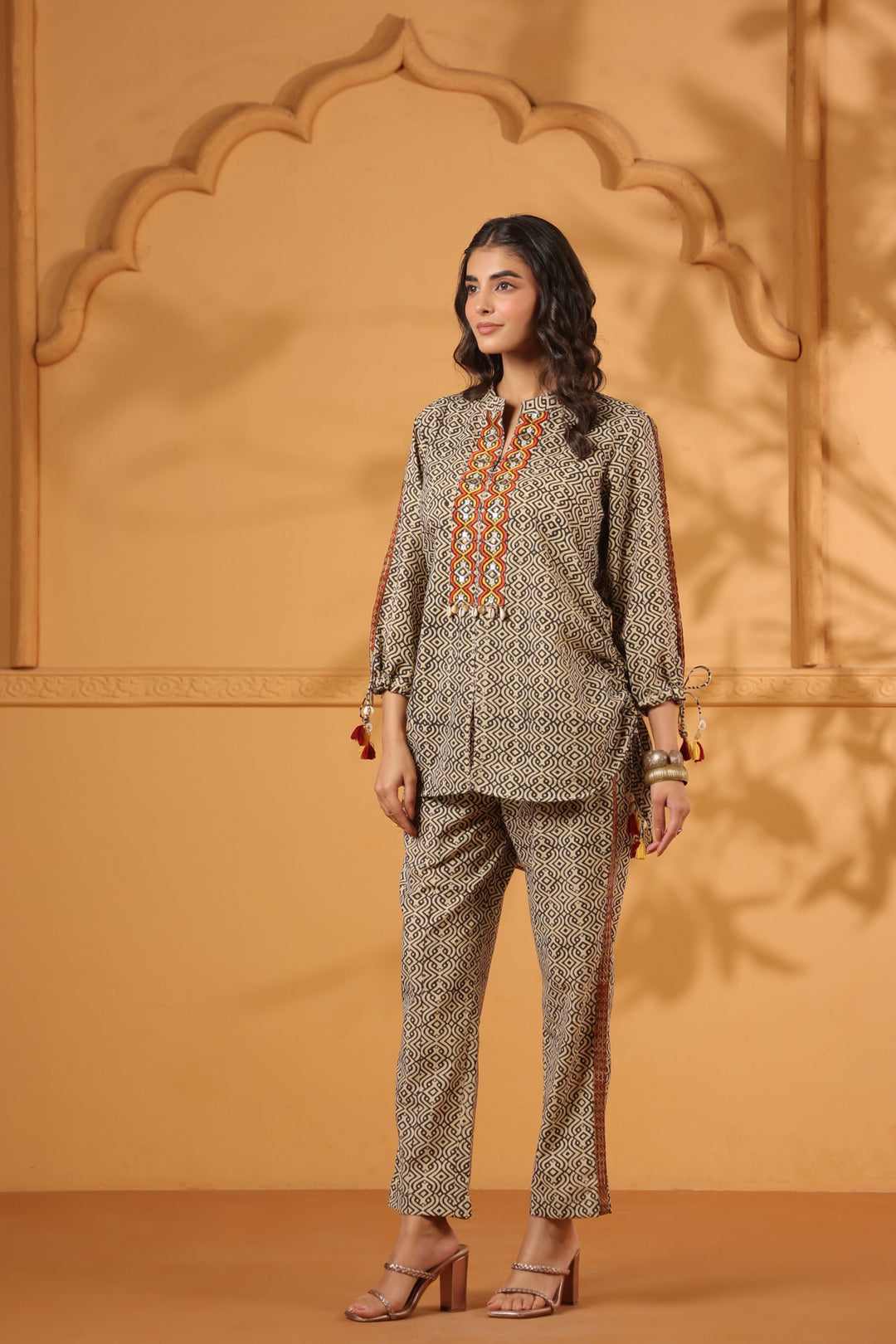 Vijaya Block Printed Coord Set