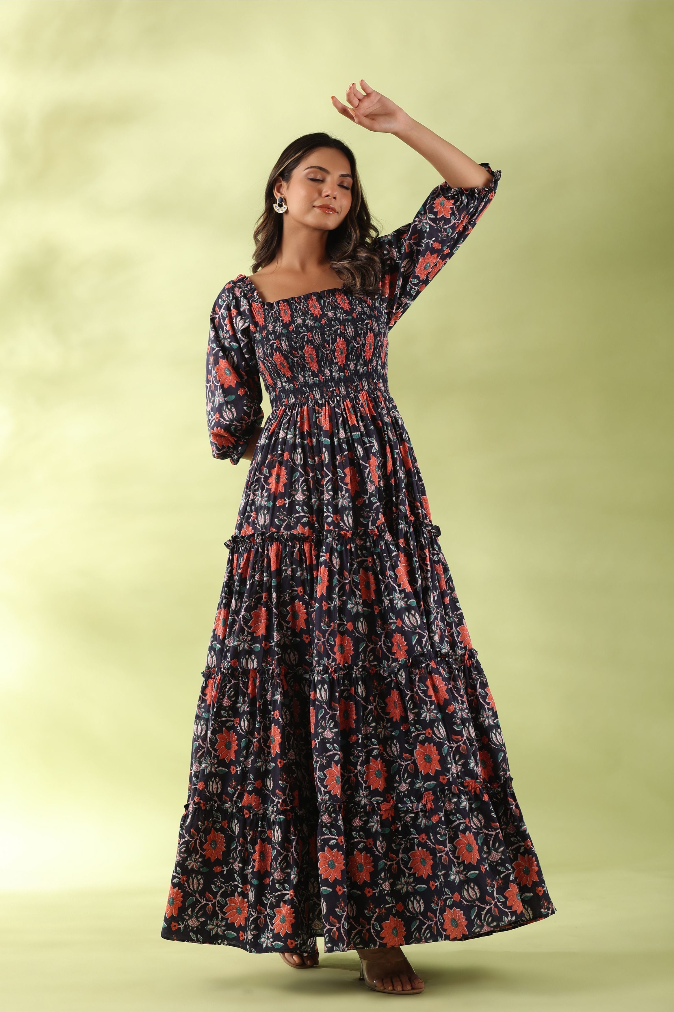 Women's Ruffle Tiered Maxi Dress | Women's Clearance | Abercrombie.com