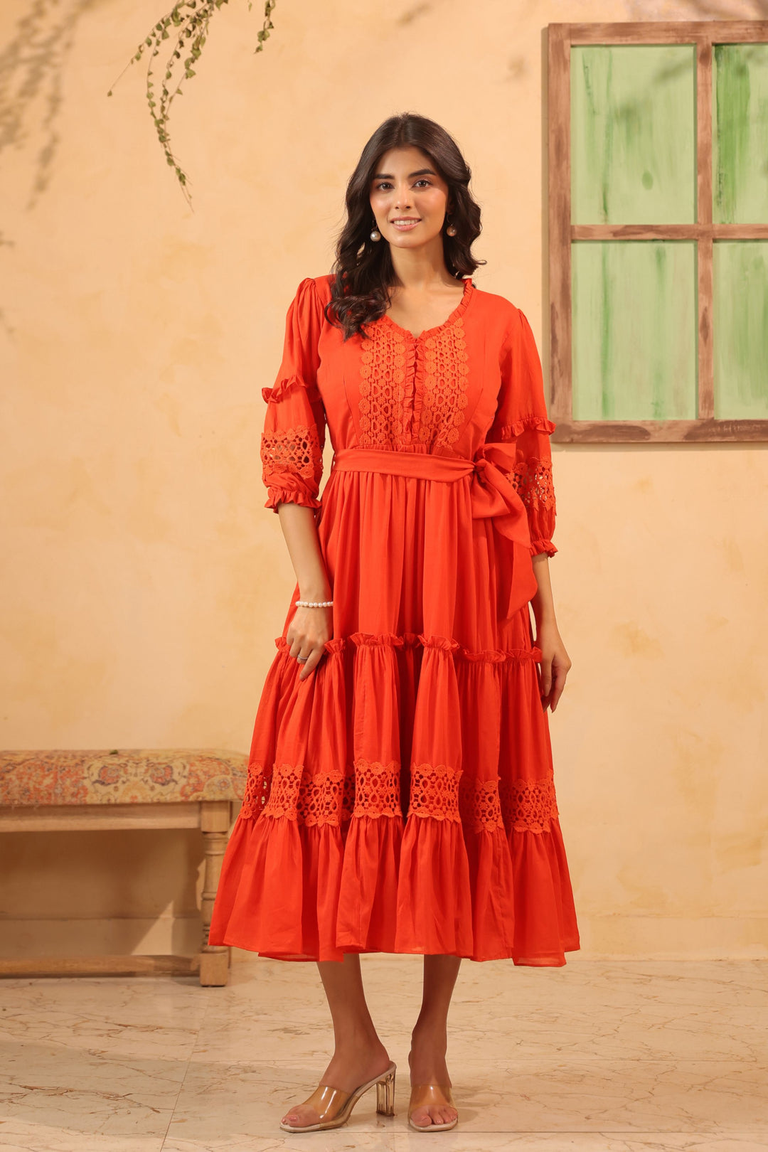 Sienna Flared Tiered Dress
