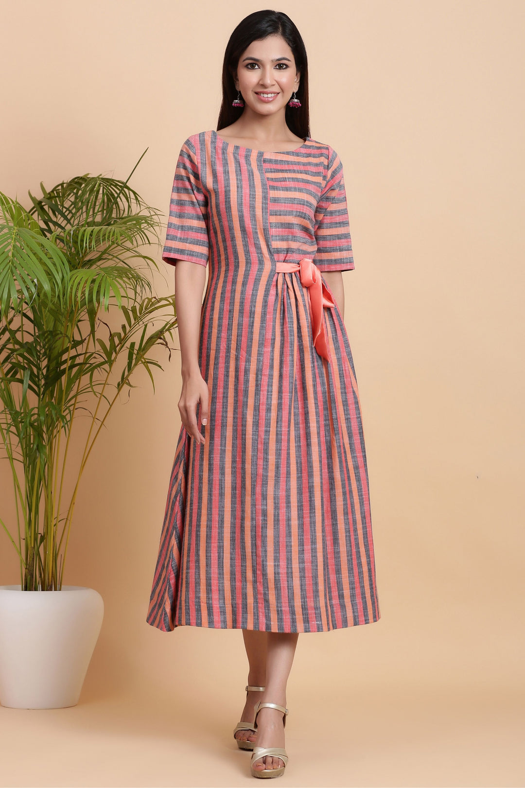Explore Our Captivating New York Striped Dress - Gillori