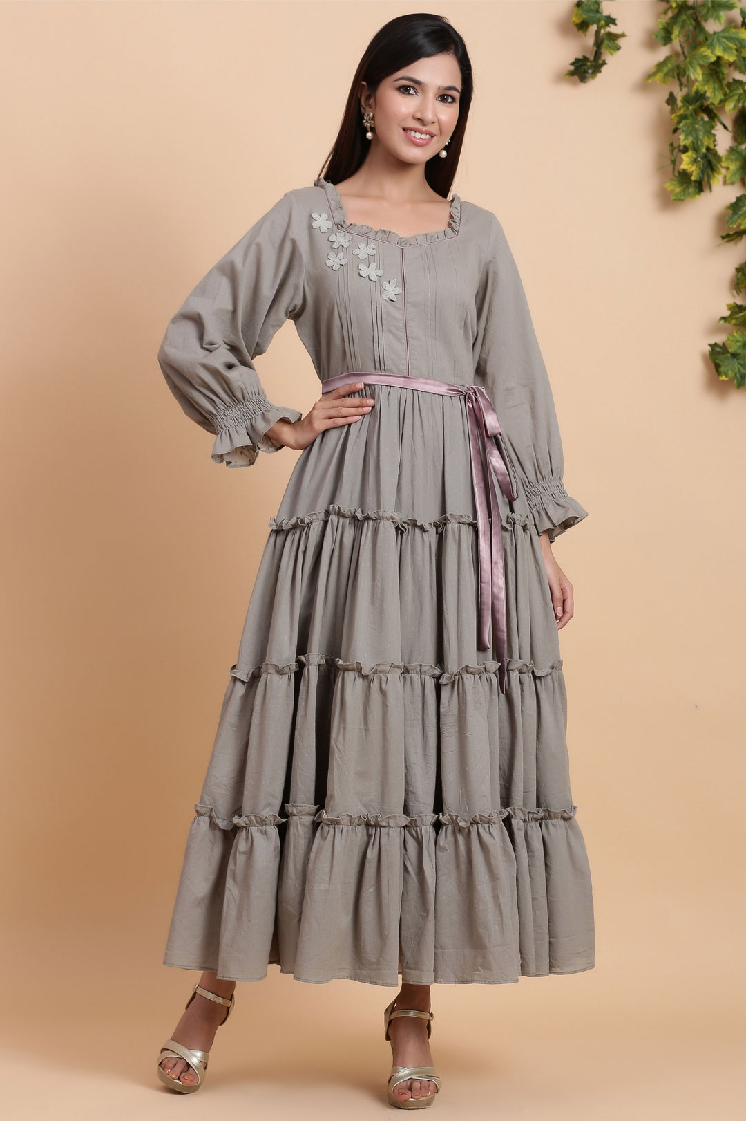 Check Out for Our Designer Tiered Flare Dress - Gillori Check Out for Our Designer Tiered Flare Dress - Gillori